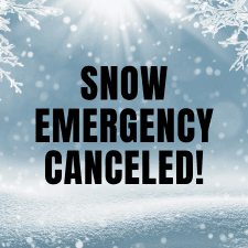 snow emergency canceled